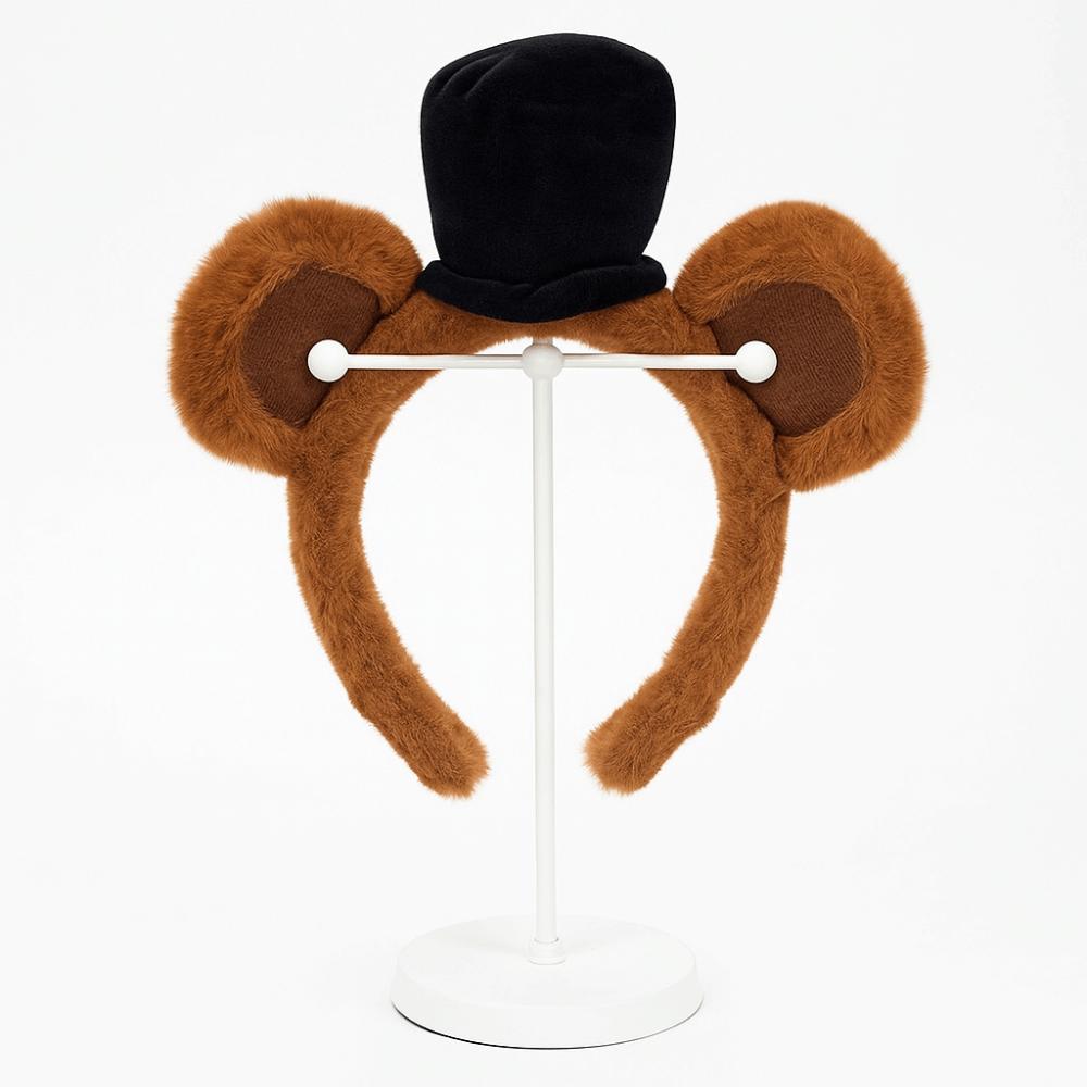 Halloween Bear Ears Headband Headband Nose Tail Bow Tie  Animal Costume Party Accessories