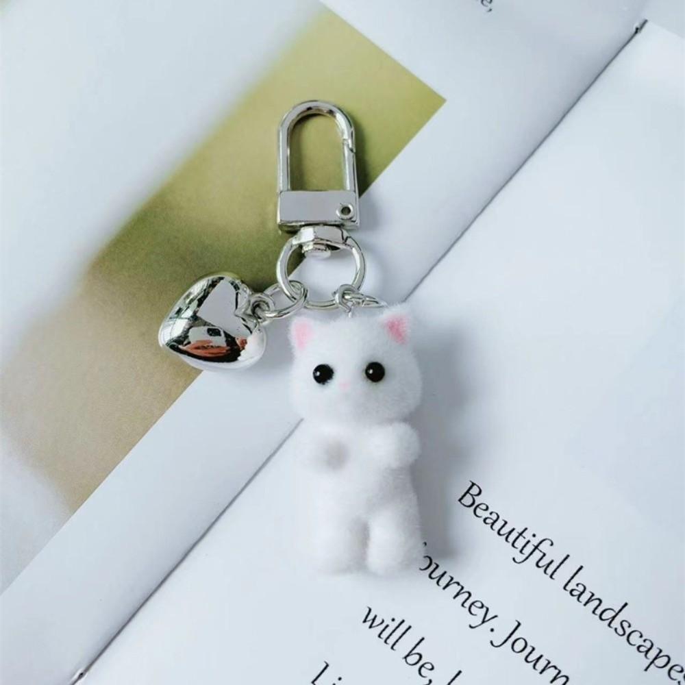 Ornaments Plush Cat Pendant Bag Hanging Car Key Ring Cute Cat Keychain Gifts