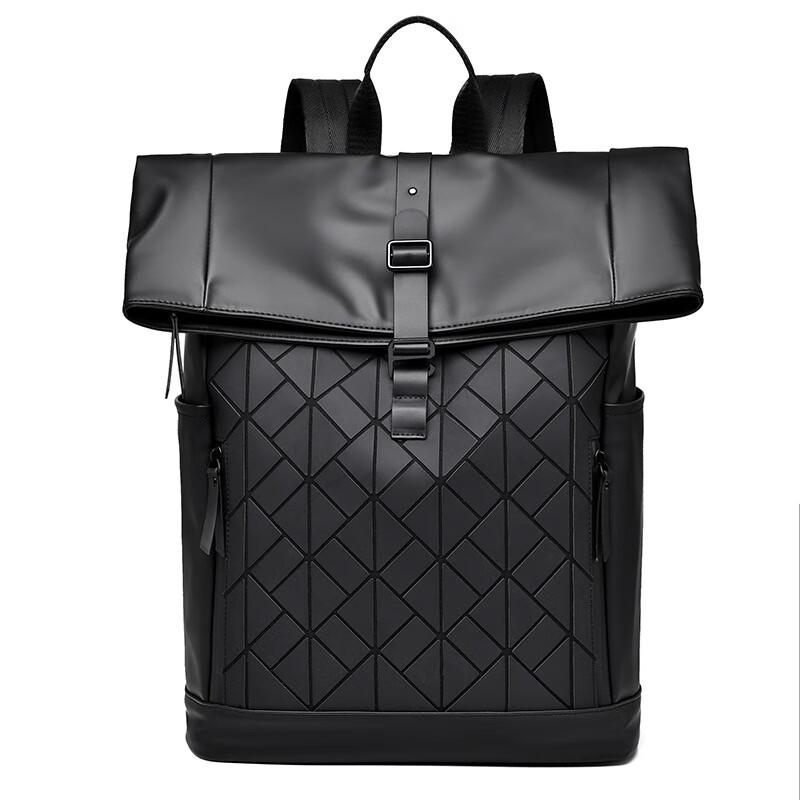 REWELL Men s Geometric Rhombus Fashion Backpack