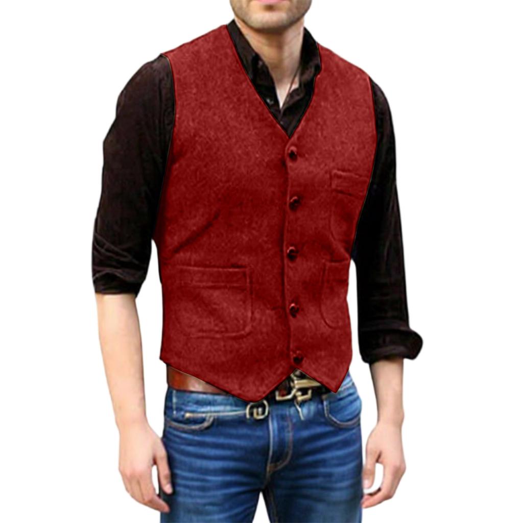 Men's  Leisure  Self-Cultivation  Suit  Vest  Coat