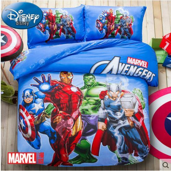 Spiderman All-Cotton 4-Piece Boys' Cartoon Bedding Set