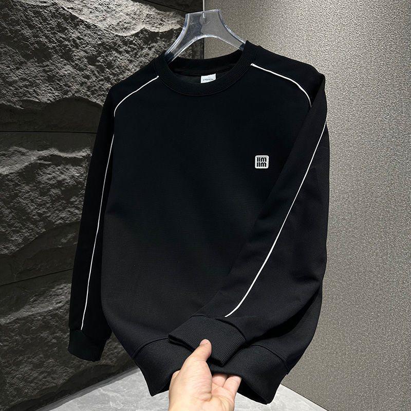 

Мужской худи с круглым вырезом, тяжелый вес - Модный, свободного кроя, с длинным рукавом для осени и весны M (95-115 jin)