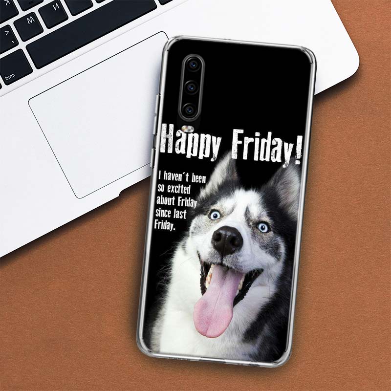 Siberian Husky Dog Cover Phone Case For Huawei P30 P20 P10 P40 P50 Pro Mate 20 40 30 10 Lite Popular Fundas Art Gift Coque