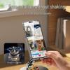 Universal Metal Phone and Tablet Holder: 360° Rotatable, Foldable Stand for Desktop and Live Streaming