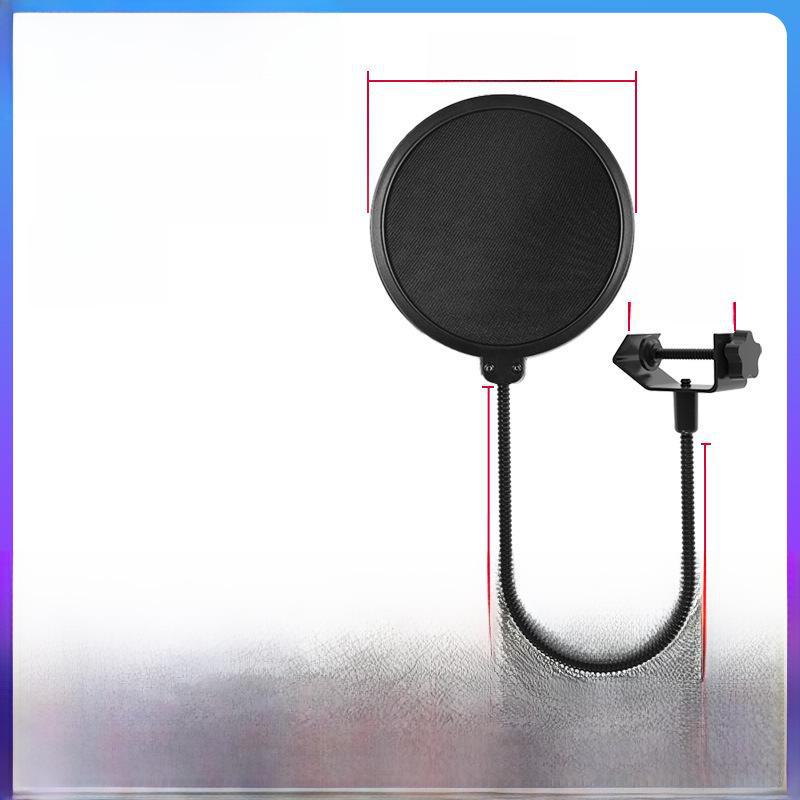 Double-Layer Windproof Metal Spray Cover for Outdoor Broadcasting Microphone