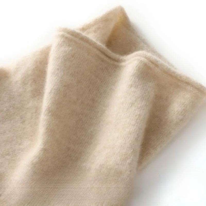 Women Wool Sleeveless Pullovers Turtleneck Sweater Waistcoat Wool Knitwear Spring Autumn Winter Fashion Vest