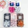 Applicable To Samsung ZFlip5 Plush Flower Phone Case Zflip3 Folding Plush Case Protective Case P50pocket