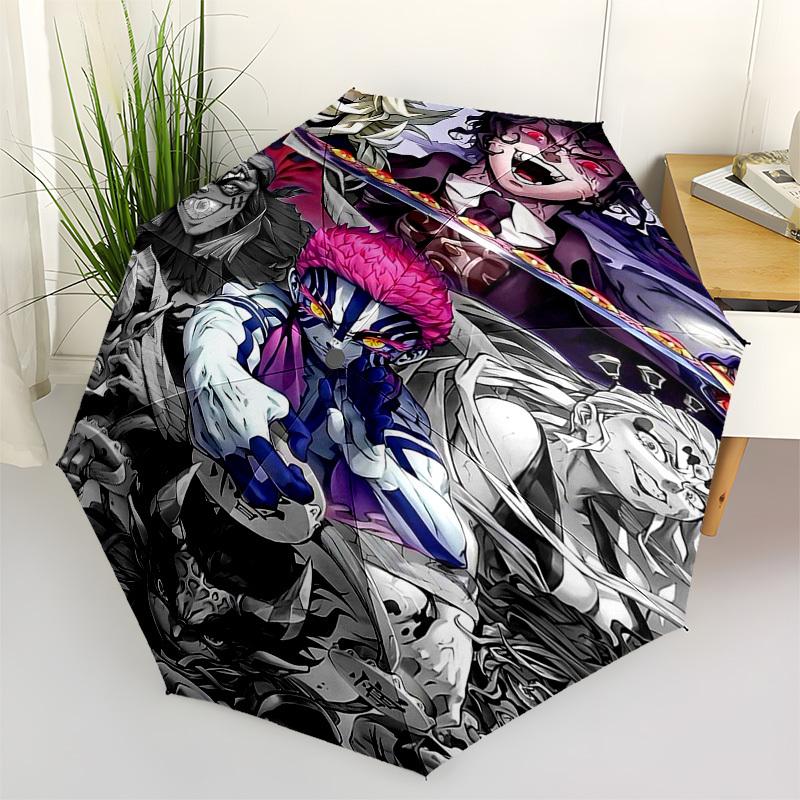

1pc Demon Slayer: Tanjiro Kamado Outdoor Umbrella - Automatic Opening/Closing, 3-Fold Design, Festival Gift for Fans, Travelers, Daily Use.C037