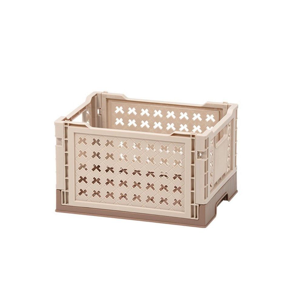 6 Colors Foldable Storage Basket Collapsible Folding Toy Box Plastic Crate Box  Kitchen