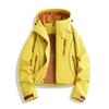 Womens Short Hooded Outdoor Rain Jacket Windproof Water Resistant Hiking Climbing Camping Travel Coat