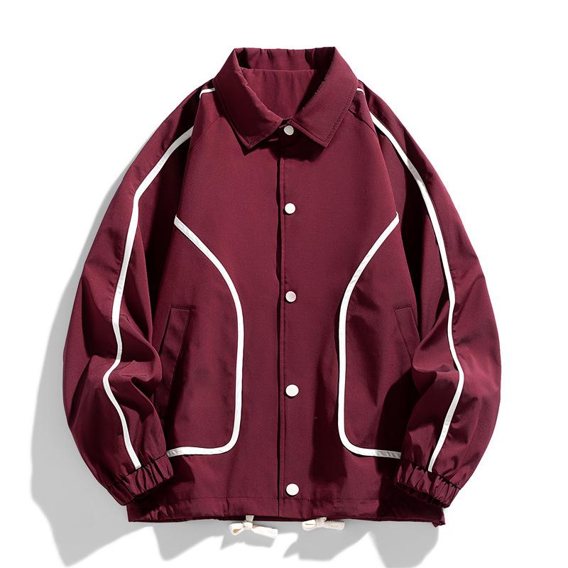 Herbstliche Reversjacke im japanischen Stil für Herren – trendig, lockere Passform, große Größen erhältlich