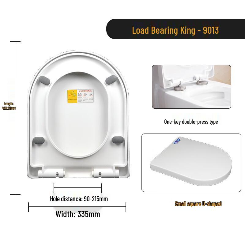 Xuan Yong Soft-Close Quick-Release PP Toilet Seat