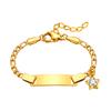 Personalized ID Name Heart Bracelet for Little Boy Girls, Custom Jewelry Free Engrave
