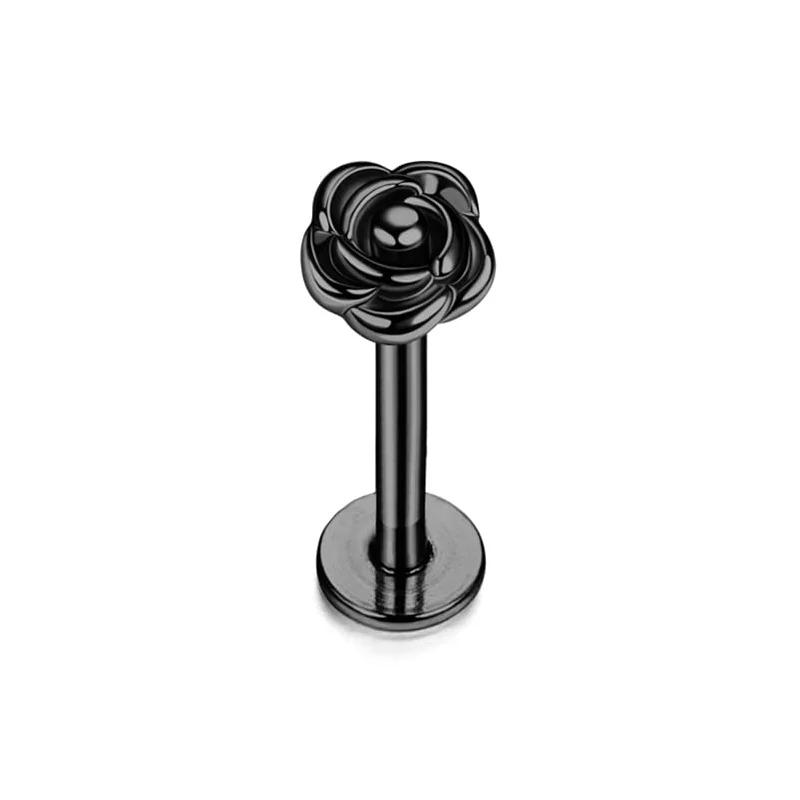 Bobisty 1pc Tragus Piercing Jewelry for Women Men Helix Cartilage Conch Earring Nose Stud Stainless Steel Medusa Labret Lip Ring
