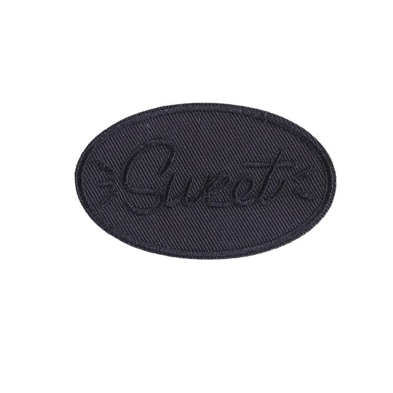 Embroidery Mark English Letter Embroidery Sticker, Cloth Label Sticker DIY Down Jacket Patch Sticker