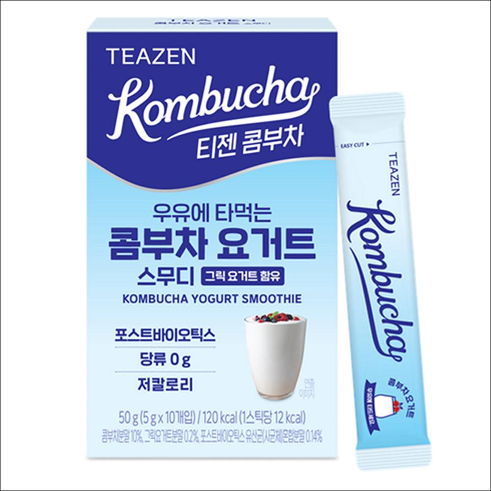 TEAZEN Kombucha YOGURT 10 Sticks / Low Calorie, Zero Sugar 10 STICKS x 1 BOX