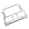 2Din Radio Stereo Fascia Frame Dash CD Panel Trim Decor Silver Replacement for Vios Belta Yaris