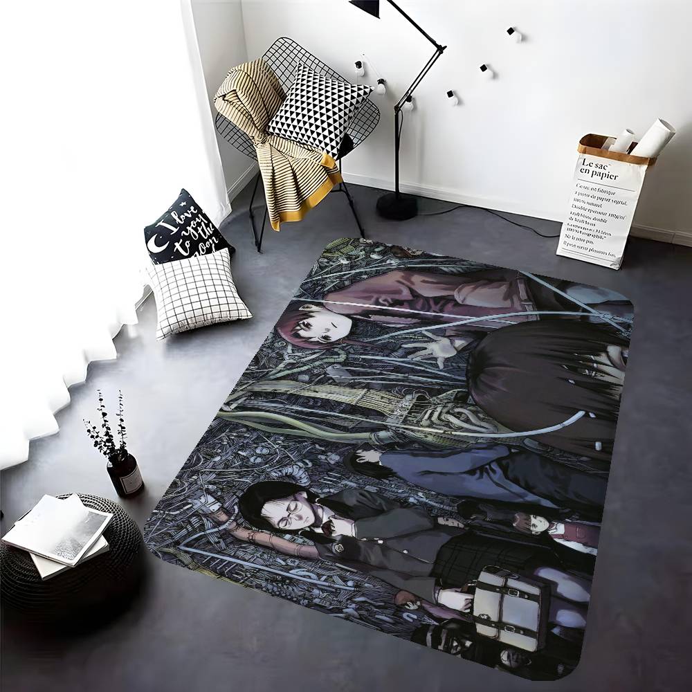 Lain Anime-Filmzimmermatten, waschbar, rutschfest, für Wohnzimmer, Sofa, Stühle, Küche, Alfombra