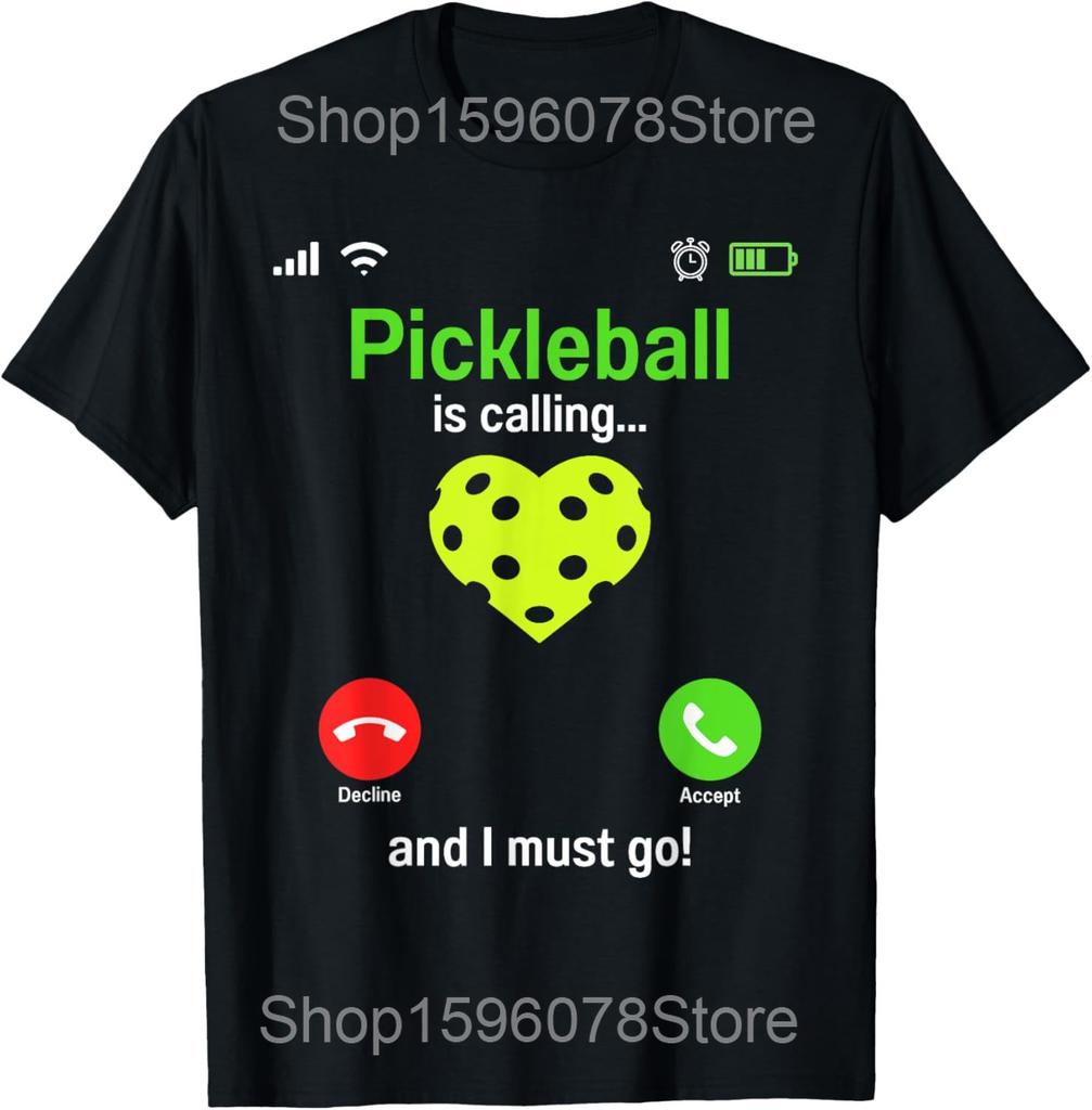 Pickle Ball Playing Pickleball Improves Memory T Shirts Men Humor Streetwear Tee Shirt Short Sleeve Unisex Loose Clothing