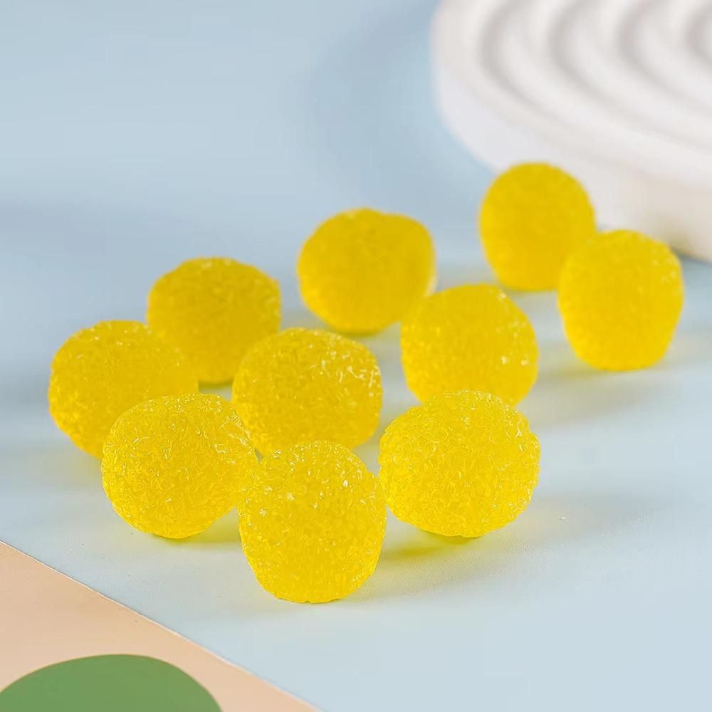 DIY Material Fake Candy Sugar Bead Simulated Noise Filler Balls Candy Resin Beads Craft Supplies