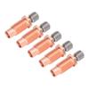 5 Pcs Bi Metal Throat High Hardness Wear Resistance 3D Printer Heatbreak Throat Tube with M6 M7