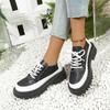 Fashion Women's Vulcanize Shoes Platform 2025 Hot Sale Ladies Shoes Plus Size Women Sneakers Round Toe Mixed Colors Ladies Casual Shoes