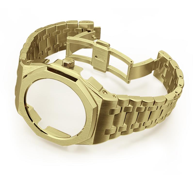 GA2100 Modified Kit For Casio G-SHOCK GA-2100 GA-2110 GA-B2100 men Solid Stainless Steel Watch Case Strap Metal replace Bracelet