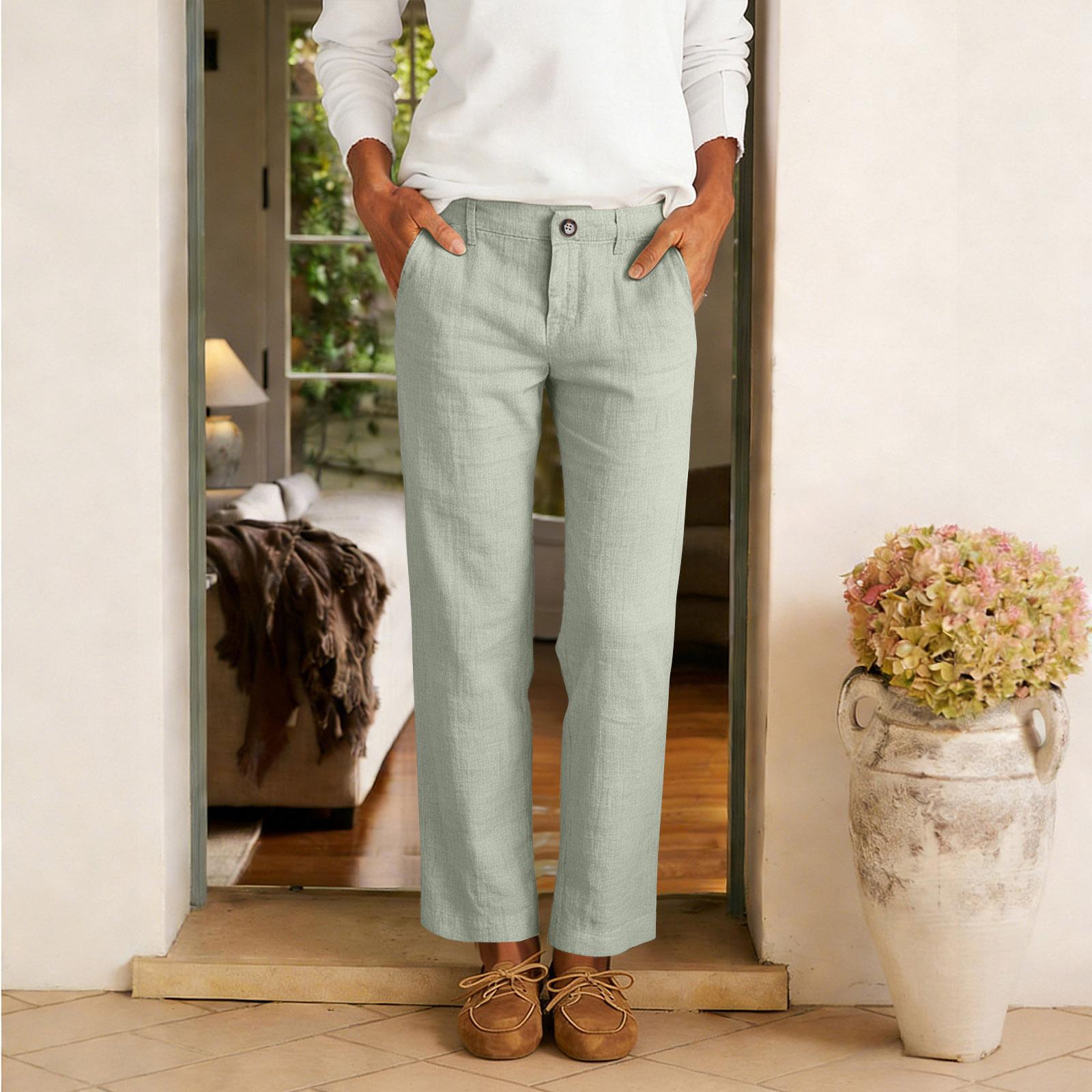 

Women s Casual Loose Pants Straight Wide Leg Pants Casual Pants L