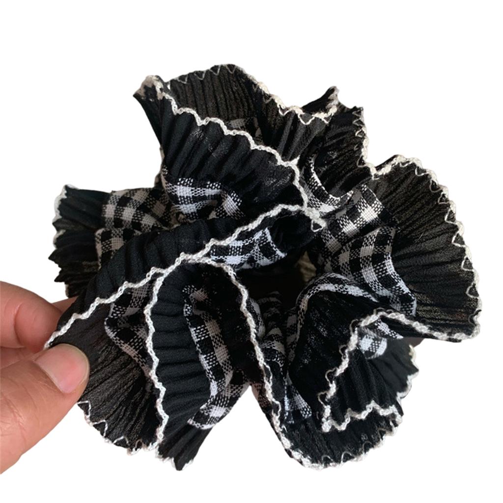 Designer Lace Hair Rope Hair Bun Scrunchies Elastic Hair Rope Big Hair Scrunchy Vintage Hair Bands Female Accessories