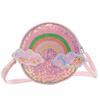 Adorable Rainbow Crossbody Bag For Girls Fashionable Princess Style With Zipper Closure