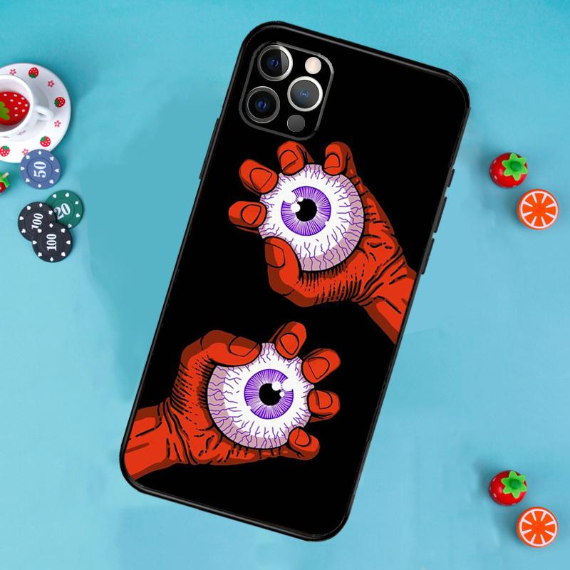 Hände mit Augen Handyhülle Für iPhone 17 Air 16 15 14 13 11 12 Pro Max 13 12 mini 15 16 Plus 16e Hülle Funda