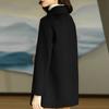 Korean Style High-End Autumn Winter New Maxi Fit Slim Stand Collar Doll Collar Wool Coat for Women