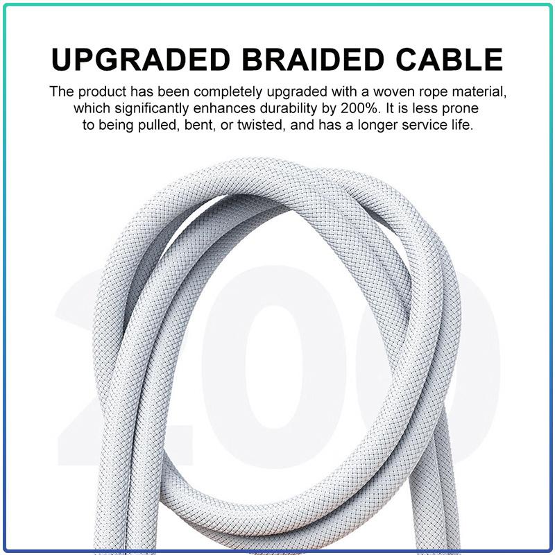 Original Apple Braided Type‑C To Type‑C Cable 1 Meter Stable Power Delivery Durable USB‑C Charging Cord Universal For iOS Android Devices
