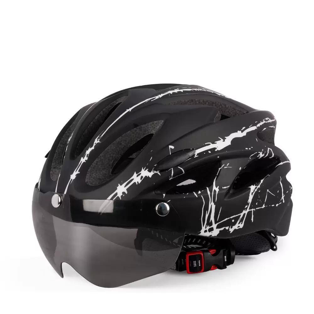 Magnetic Protective Goggles for Cycling, Thor Lightning Cycling Helmet for Road and Mountain Bikes, Unisex Goggles, Delivery Helmet