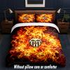 Valencia FC Design Bed Bedding Set 1 Duvet Cover + 2 Pillowcases Soft Breathable Household Bed Linens