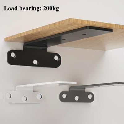 1 PC 200kg Bearing Capacity Suspended Tripod Brackets Wall Shelf Support Hidden Wall Fixed Partition Storage Rack Shelves