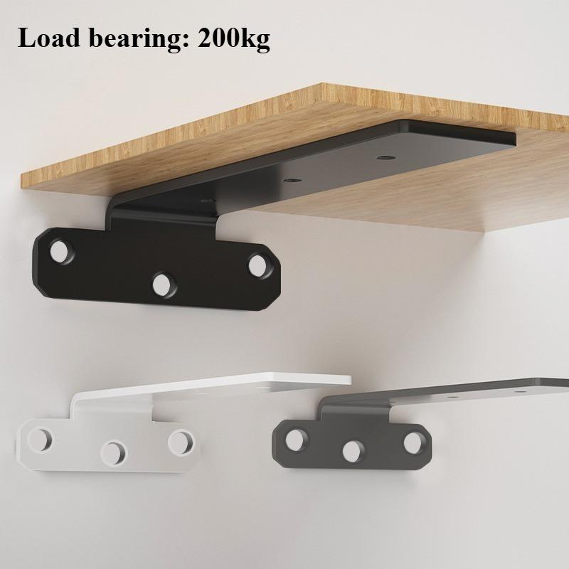 1 PCS 200kg Bearing Capacity Suspended Tripod Brackets Wall Shelf Support Hidden Wall Fixed Partition Storage Rack Shelves
