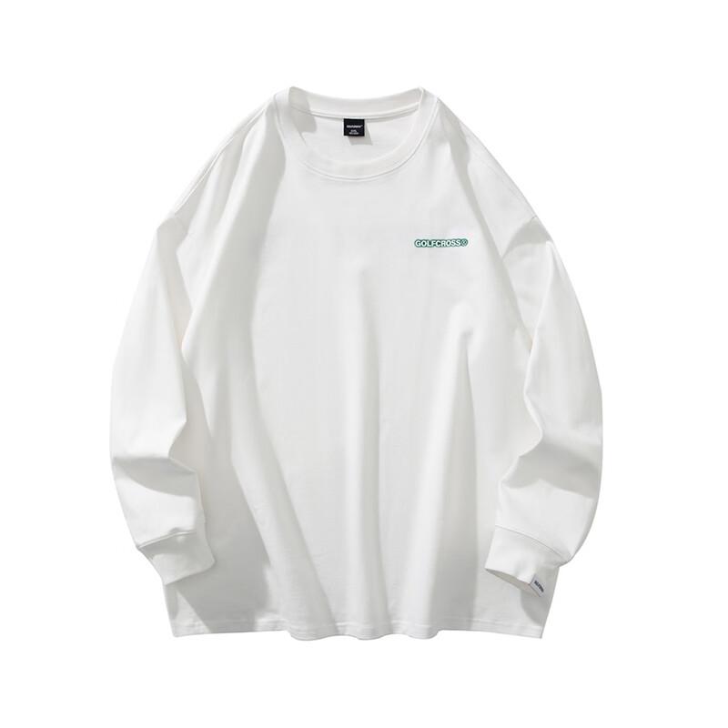GOLFCROSS Shadow Logo Pure Cotton Long Sleeve T-Shirt