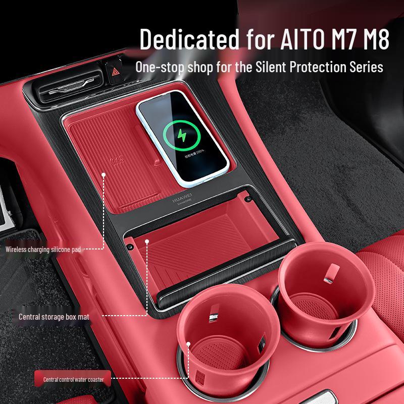 AITO M7/M8/M9 Wireless Charger Pad & Interior Decoration Accessory Set
