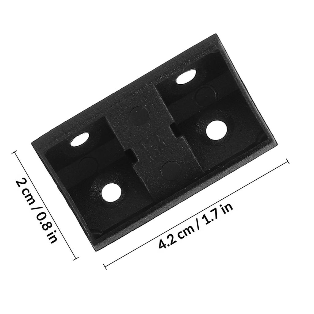100Pcs Corner Braces for Cabinet Assembly Plastic Shelf Bracket Heavy Duty Angle Fastener Right Angle Brace Furniture Connector