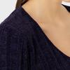 Emporio Armani Solid Color V-Neck Long Sleeve Knit Sweater Women Tops Purple 3R2MYA-2MB1Z-10820