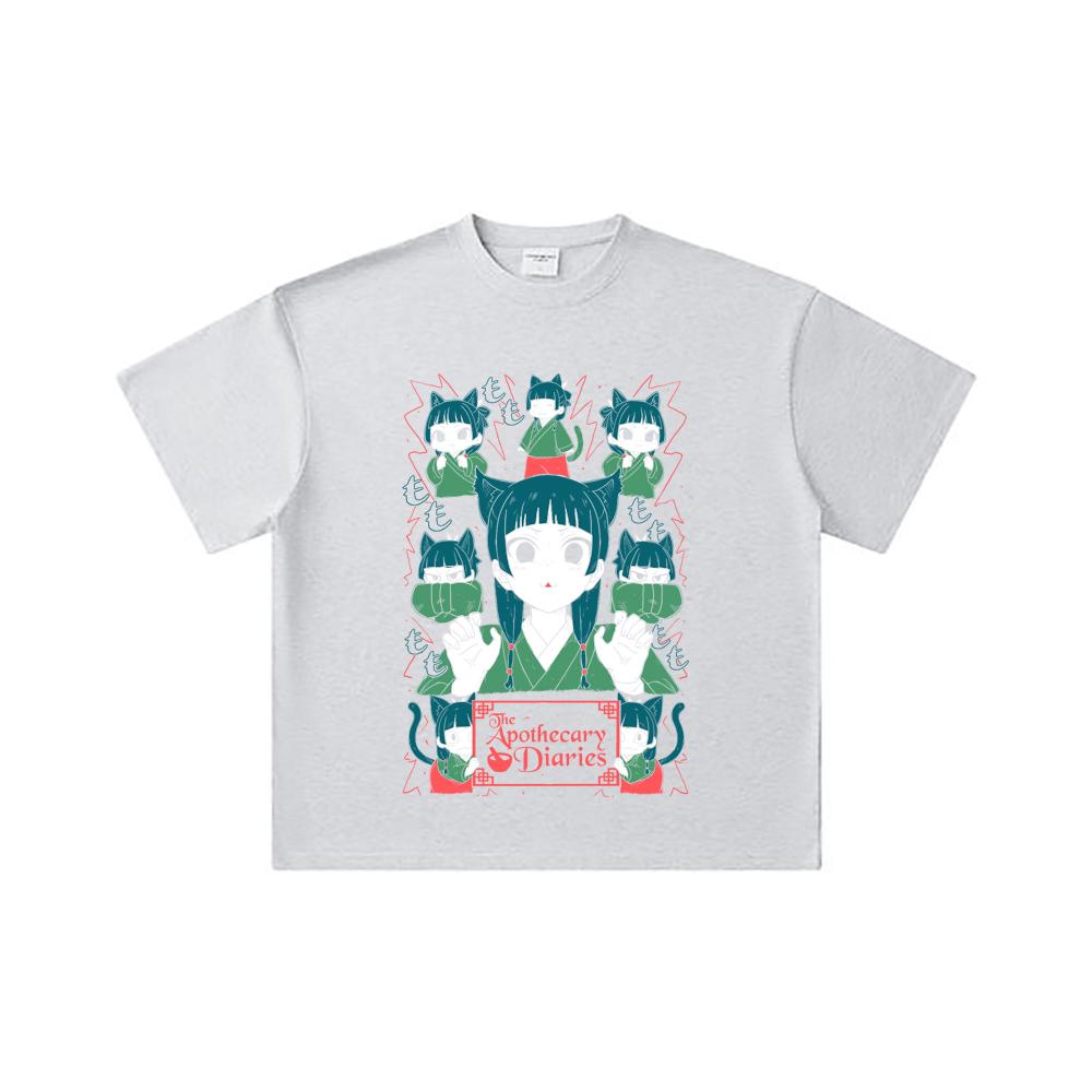 260 GSM Double Yarn 32 Count 100% Cotton Apothecary Diaries V1 Print Unisex Heavy Cotton T Shirt