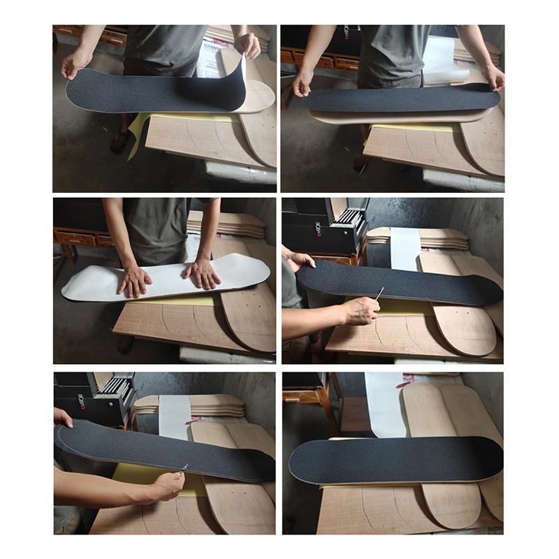 Skateboard Grip Tape Roll Waterproof Skate Board Deck Sandpaper Tape Sheet 81*21Cm Longboard Scooter Grip Tape Accessories