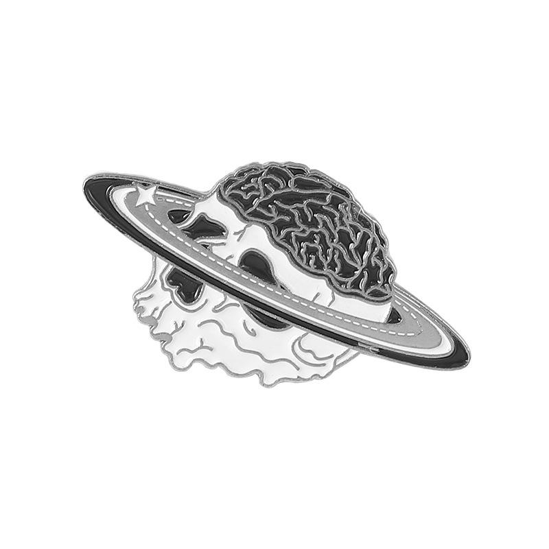 Skull Head Black Cat Magic Enamel Pin Lapel Pin For Clothes Brooches On Backpack Briefcase Badge Jewelry Decoration Gifts For Fr