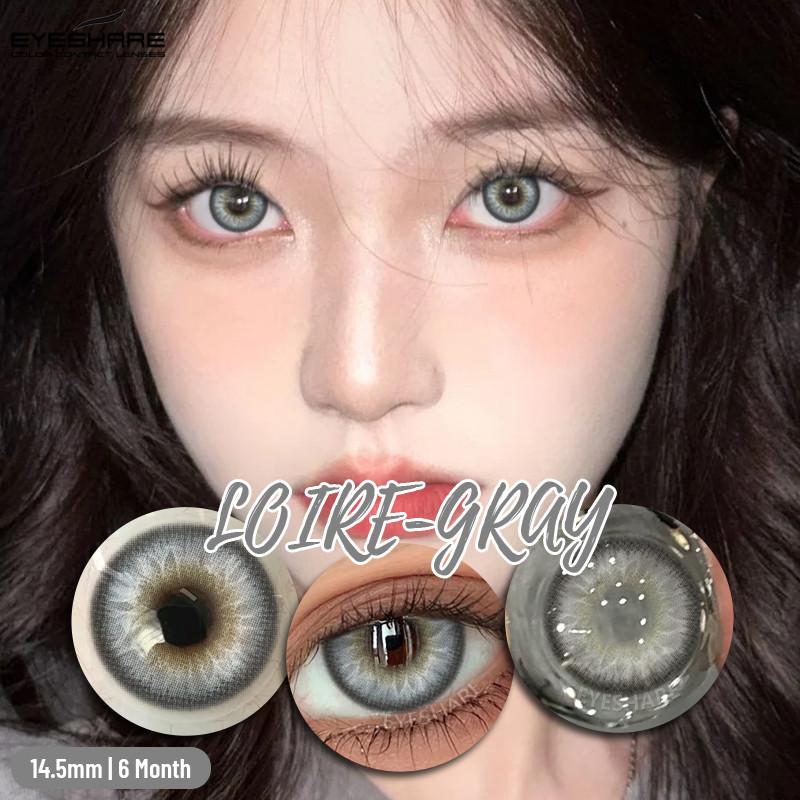 Eyeshare 1 Pair New Colored Contact Lenses for Eyes Natural Softlens Korean Lens Annual Girl Eye Makeup Contacts