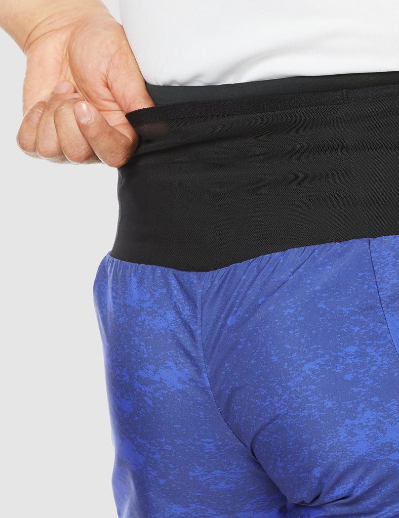 Mizuno Running Wear Pants Graphic Shorts 360 Degree Pocket Storage Old Model Violet Blue S Multi-Pocket Men's (J2MB1520)