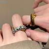 Minimalist Stacking Ring – Natural Stone  Gold Plated Band Rings For Daily  Layered Style