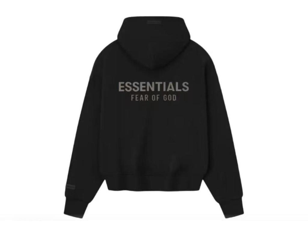 2025 Podzim/Zima Unisex High-End FOG Česaná Laserový Silikonový Potisk Mikina s Kapucí Svetr