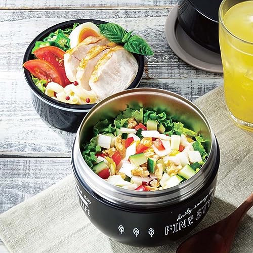 Skater Antibacterial Thermal Lunch Box Bowl Type Lunch Jar 540ml Disney Mickey & Friends Grayish LDNC6AG-A