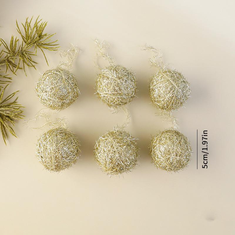 Tree Yarn Christmas Ball Ornaments For Tree Decoration Diy Craft Supplies Gift